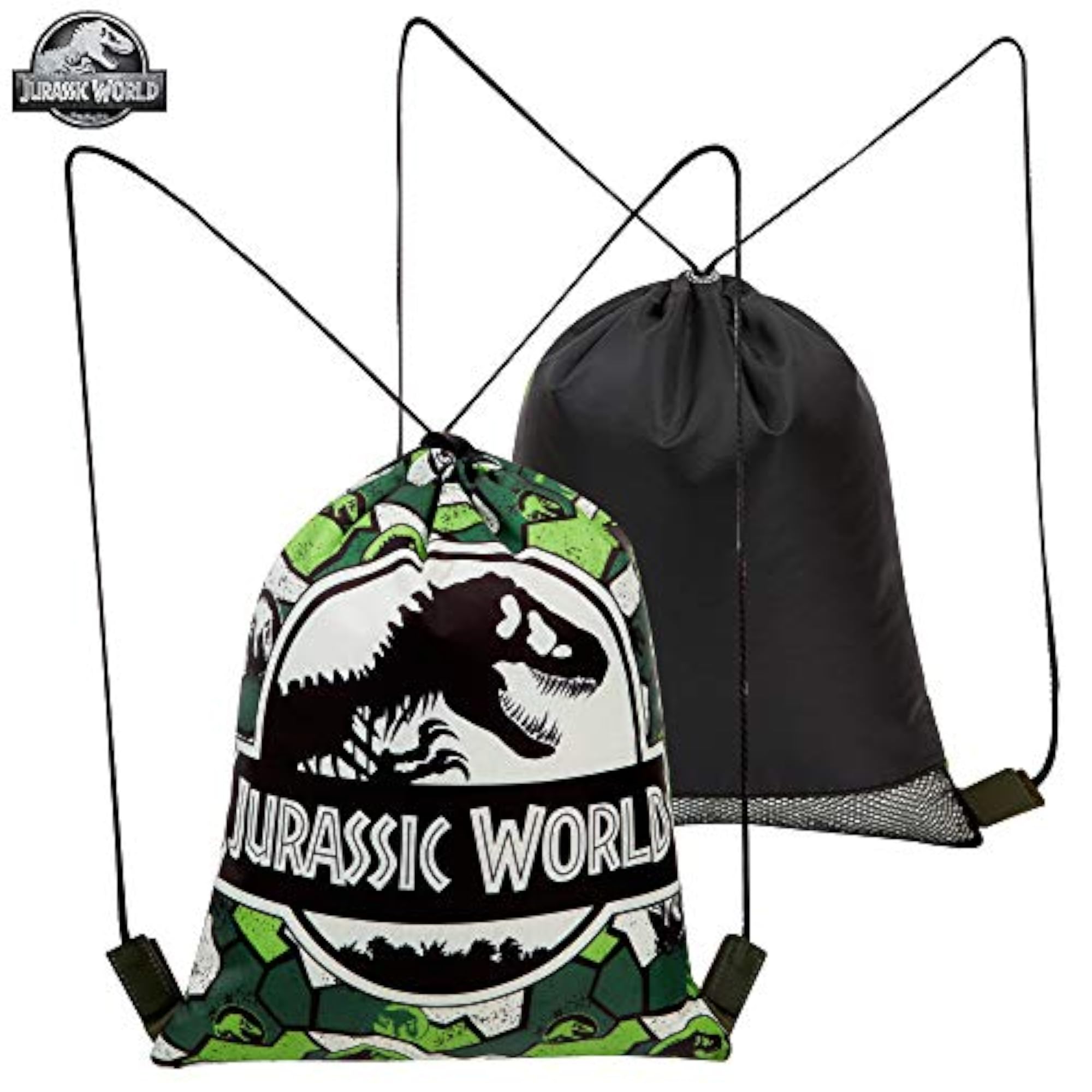 Park Backpack for Boys, Dinosaur-Themed Drawstring Backpack